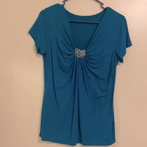 Size small turquoise tank